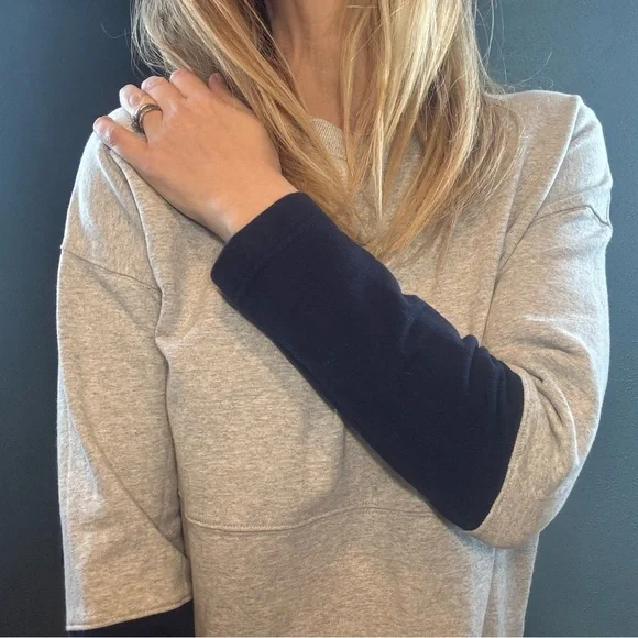 Madewell Jumpstart Oversize Sweatshirt Dress size Medium Armpit - Picture 8 of 12